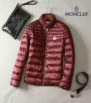 doudoune moncler hoodie epaissir slim col cloture rouge